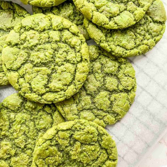 Easy Vegan Matcha Cookies