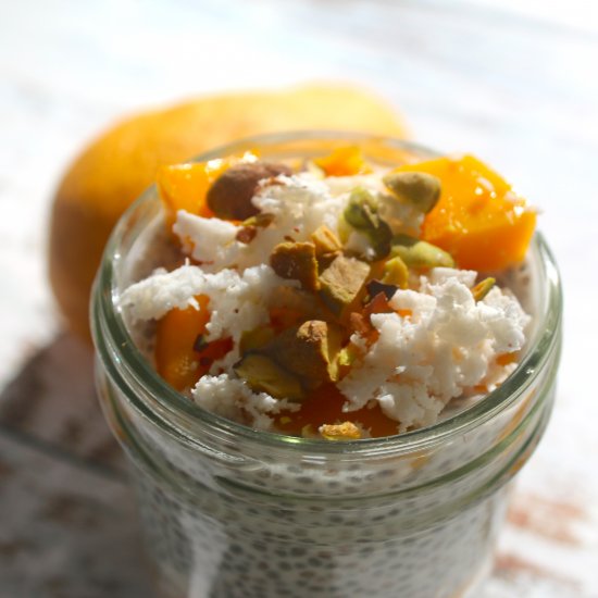 Mango Coconut Chia Pudding