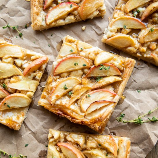 Apple Goat Cheese Puff Pastry