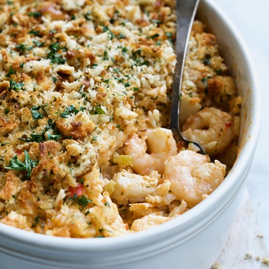 Shrimp & Crab Seafood Casserole