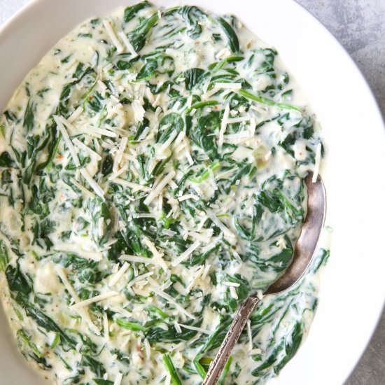 Steakhouse Creamed Spinach