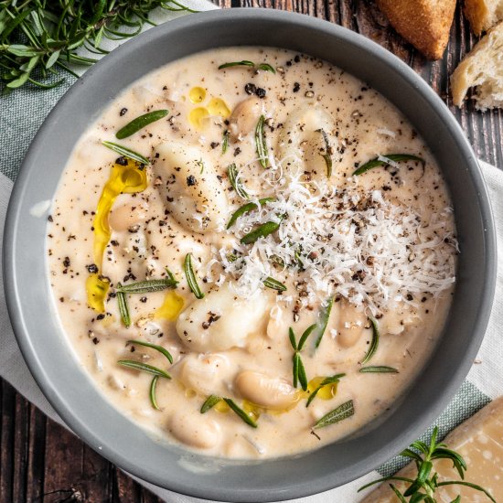 Gnocchi Soup with White Beans