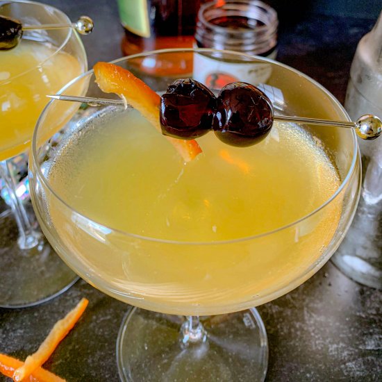 A Classic Sidecar Cocktail