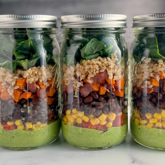 Southwestern Salad in a Jar