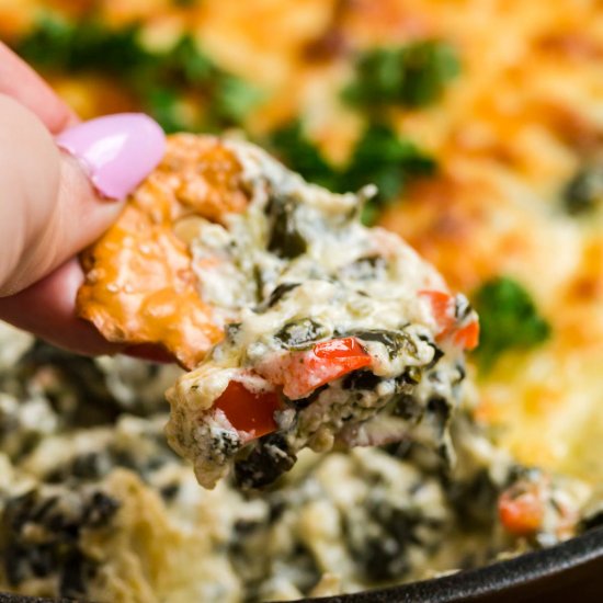 Cheesy Baked Spinach Dip