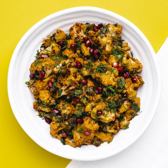 Harissa Roasted Cauliflower