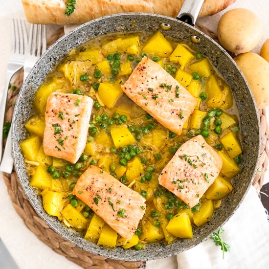 Spanish Salmon & Potatoes