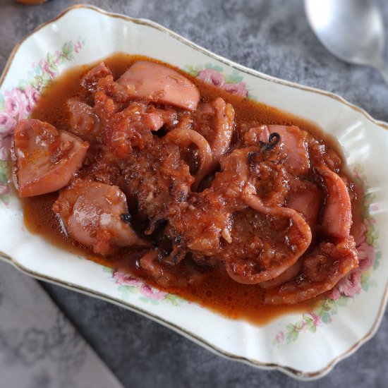 Cuttlefish stew