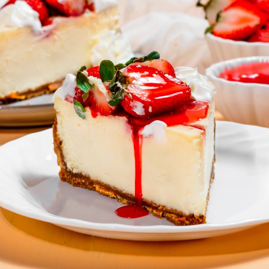 Strawberry Swirl Cheesecake