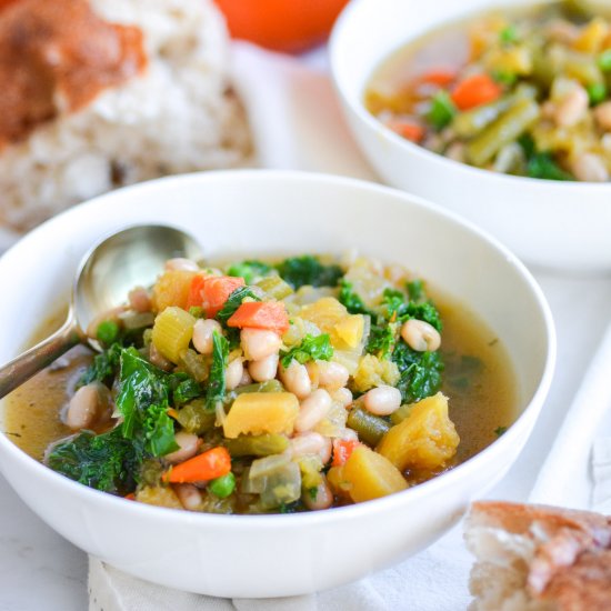 Acorn Squash and White Bean Stew