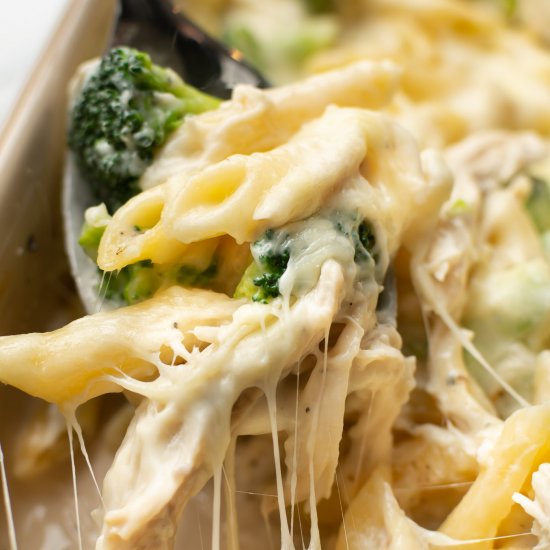 chicken broccoli alfredo bake