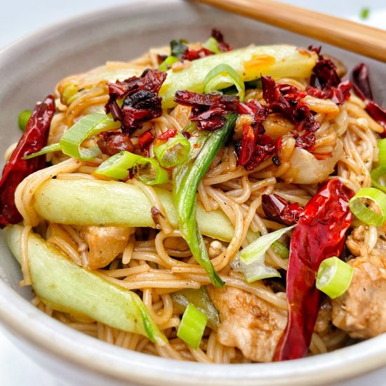 Sichuan Chili Pork Noodles