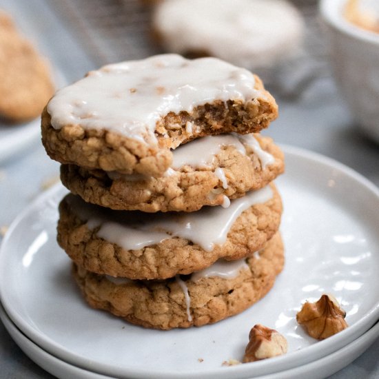 Iced Oatmeal Cookies