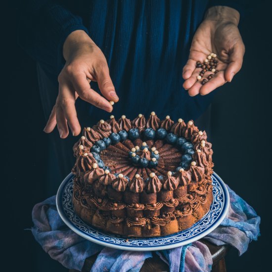 Chocolate festive cake