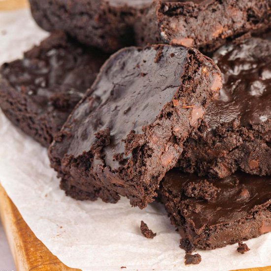 Fudgy Chocolate Banana Brownies