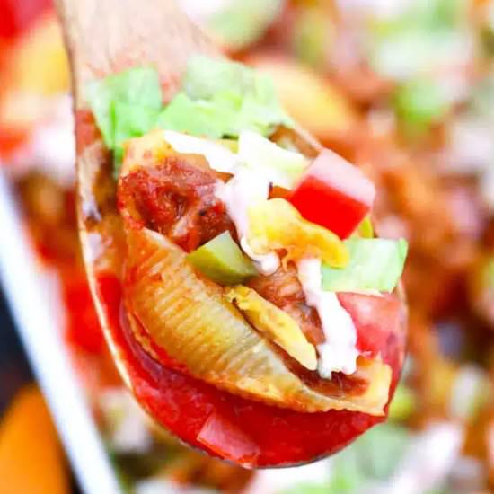 Cheeseburger Stuffed Shells