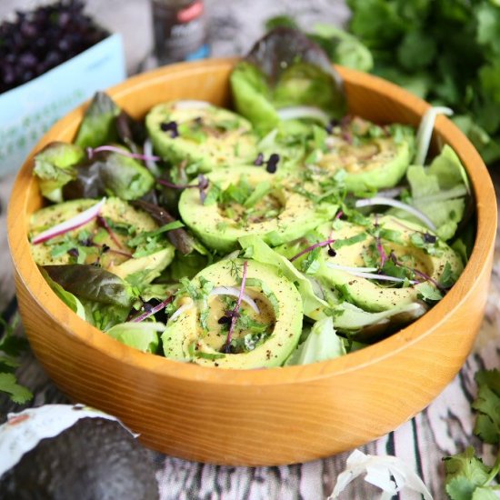 Avocado Salad with Garlicky Anchovy