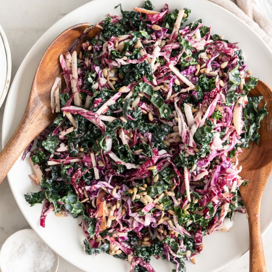 kale slaw with apples