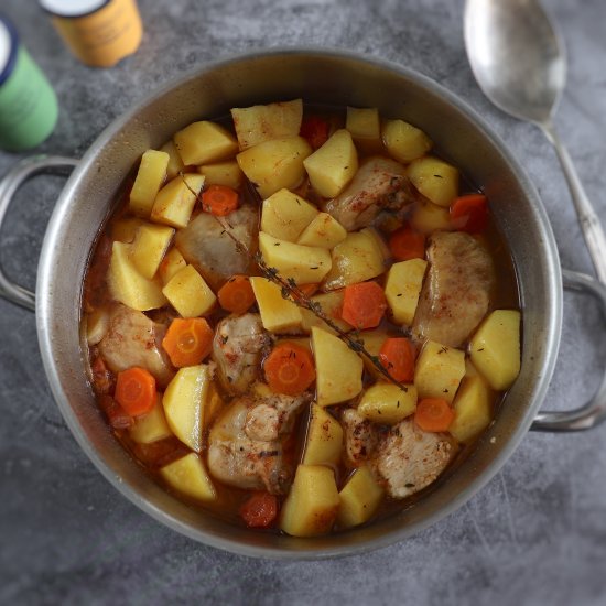 Easy chicken potato stew