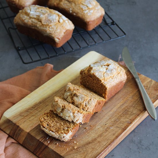 Sweet Potato Cinnamon Spice Bread