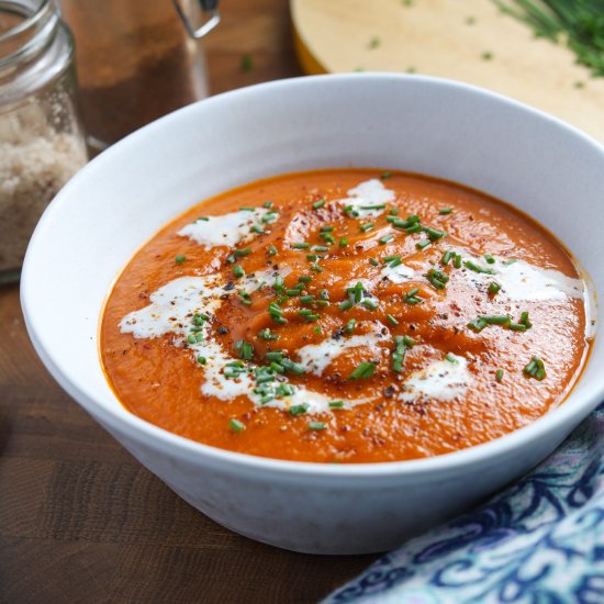 Tomato, Lentil & Squash Soup