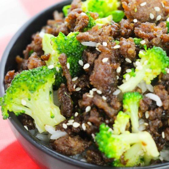 Korean Beef and Broccoli Noodles