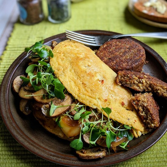 Chickpea Omelette – Vegan & GF