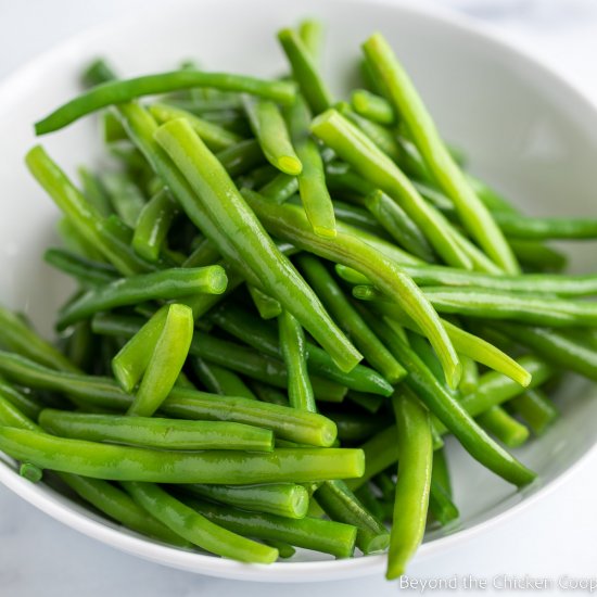 Blanching Green Beans