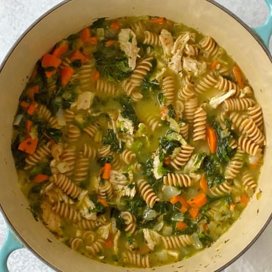 Chicken and Spinach Noodle Soup