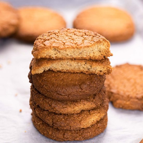 Keto Gingersnap Cookies