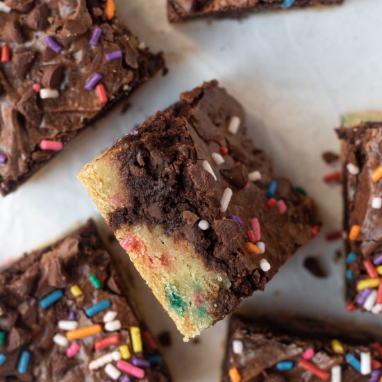 Birthday Cake Brownies