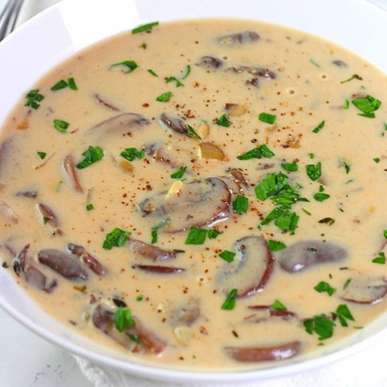 creamy mushroom soup