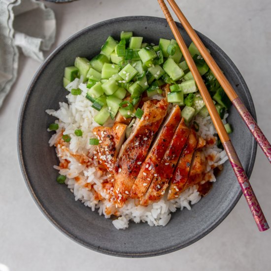 Gochujang Chicken Rice Bowls