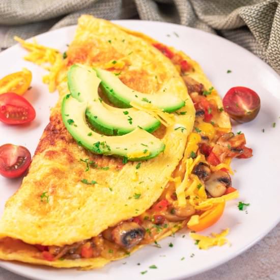 The Best Vegetable Omelette