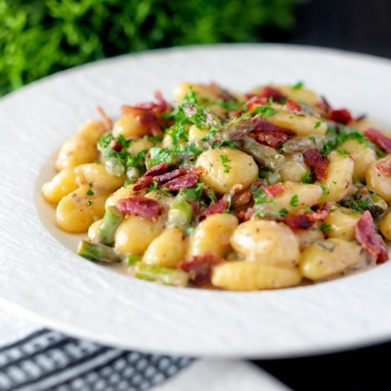 Blue Cheese Gnocchi with Bacon