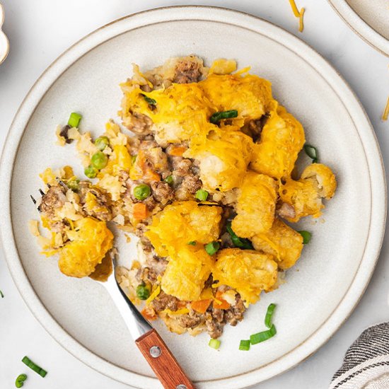 Cheeseburger Tater Tot Casserole