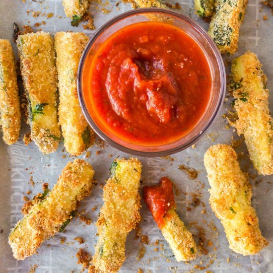 Parmesan Garlic Zucchini Fries