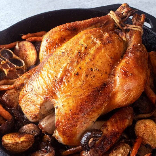 David Leite’s Brined Roast Chicken