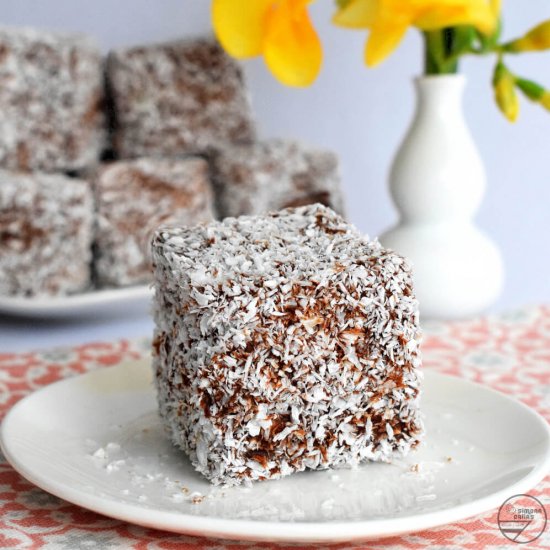 Easy Vegan Lamingtons