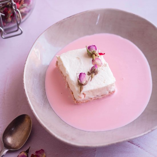 rose tres leches cake