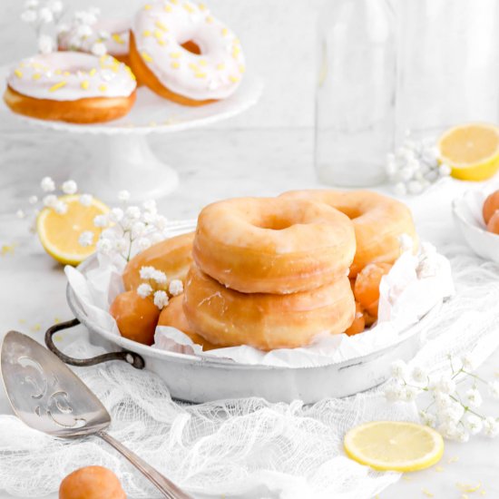 Glazed Lemon Doughnuts