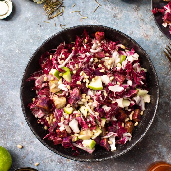 Radicchio and Roasted Purple Potato