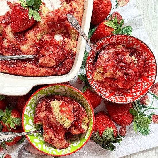 Strawberry Spoon Cake