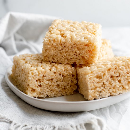 Brown Butter Rice Krispie Treats