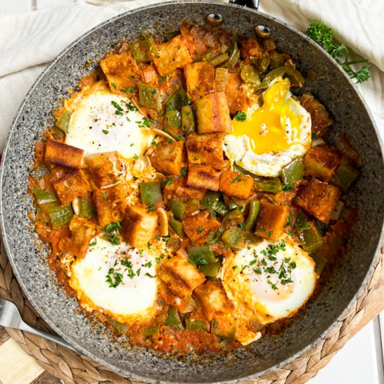 Spanish Egg & Bread Skillet