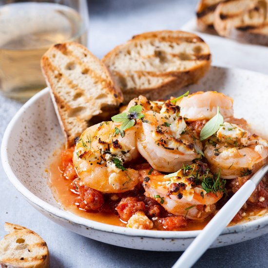 Shrimp Saganaki