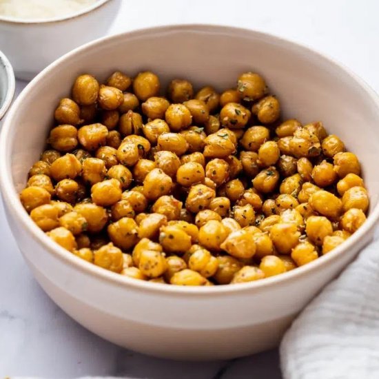 Healthy Roasted Chickpeas with Seas