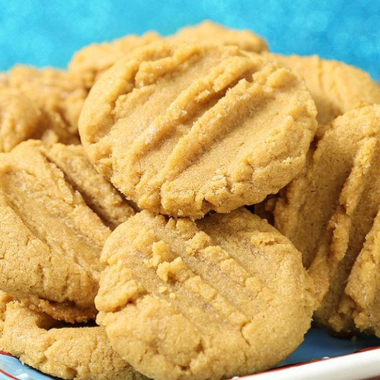 3 Ingredient Peanut Butter Cookies