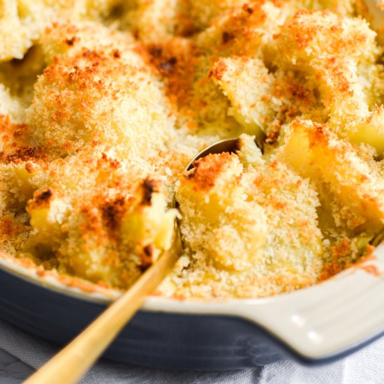 Vegan Cheesy Cauliflower Casserole