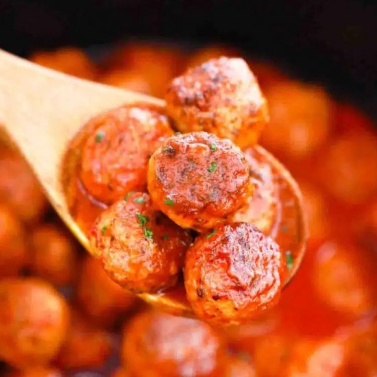 Slow Cooker Chicken Meatballs